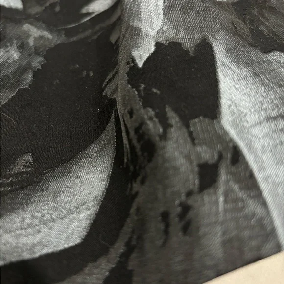 WHBM Strapless Feather Print black and white Dress size 4 - Picture 9 of 14